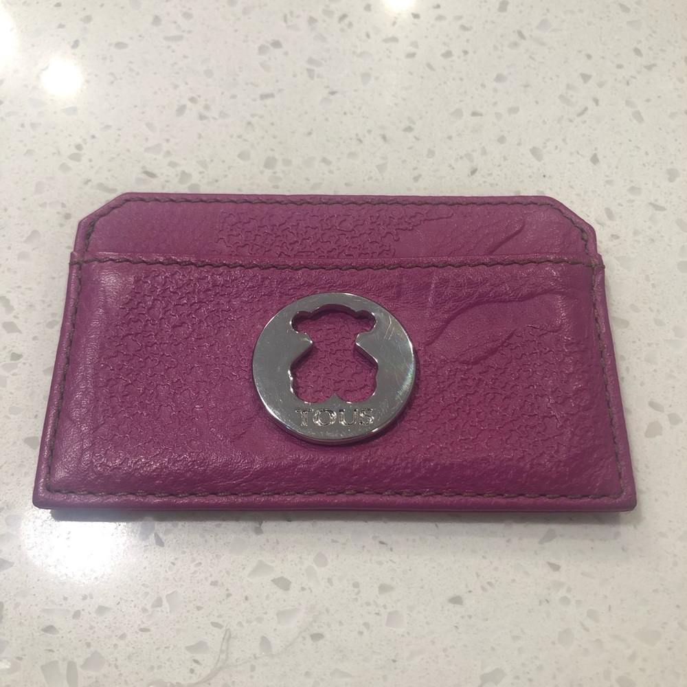 Authentic Tous Leather Id Case